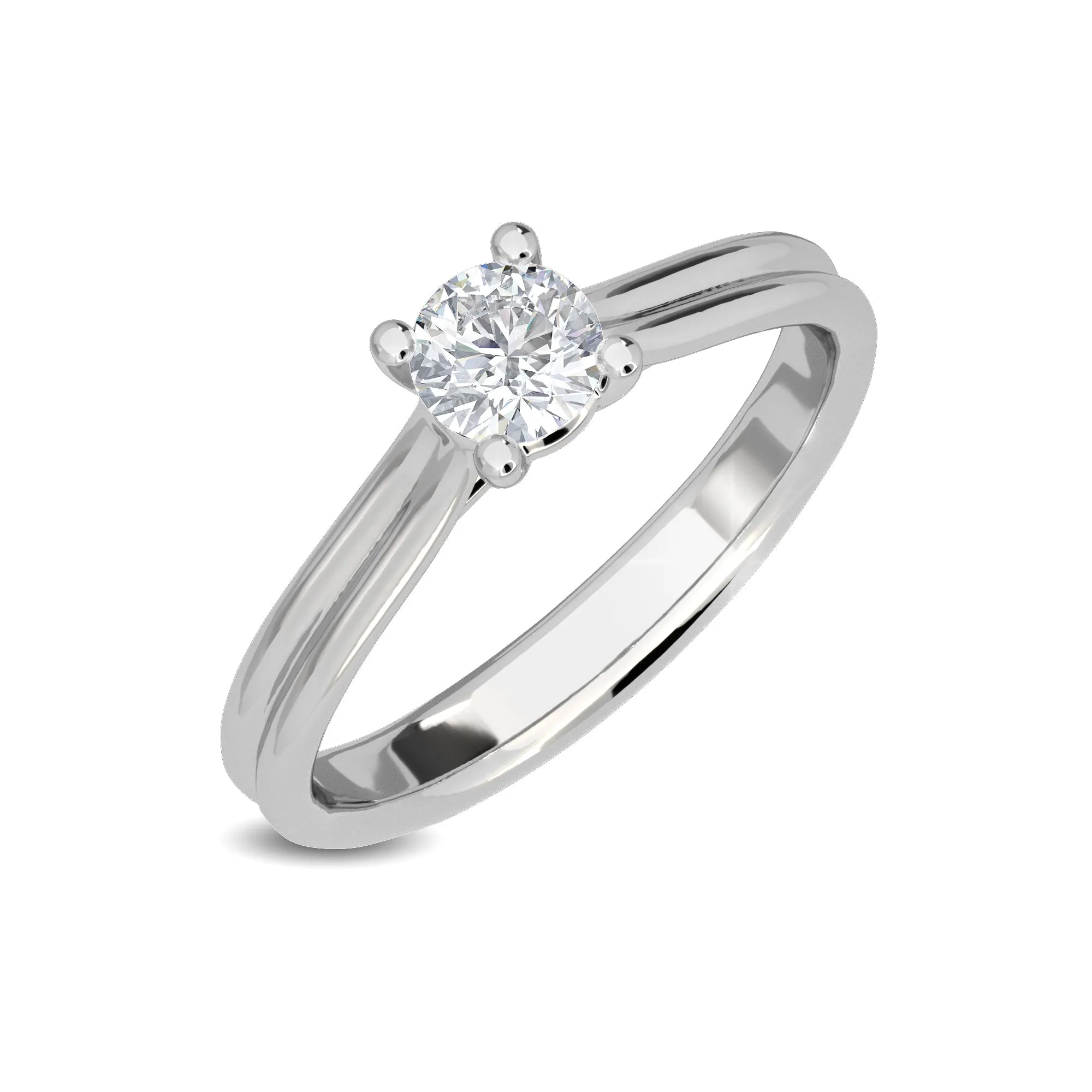 0.33 CT Lunara Solitaire Ring