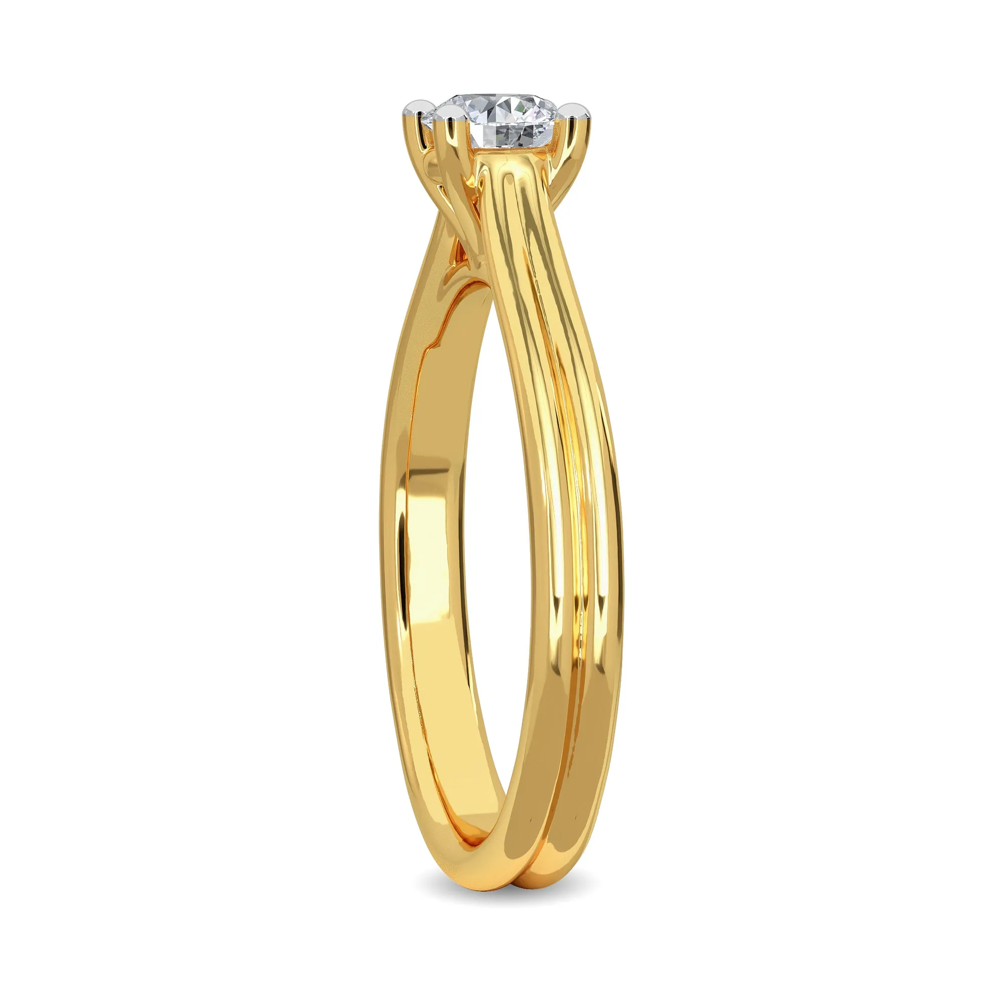 0.33 CT Lunara Solitaire Ring