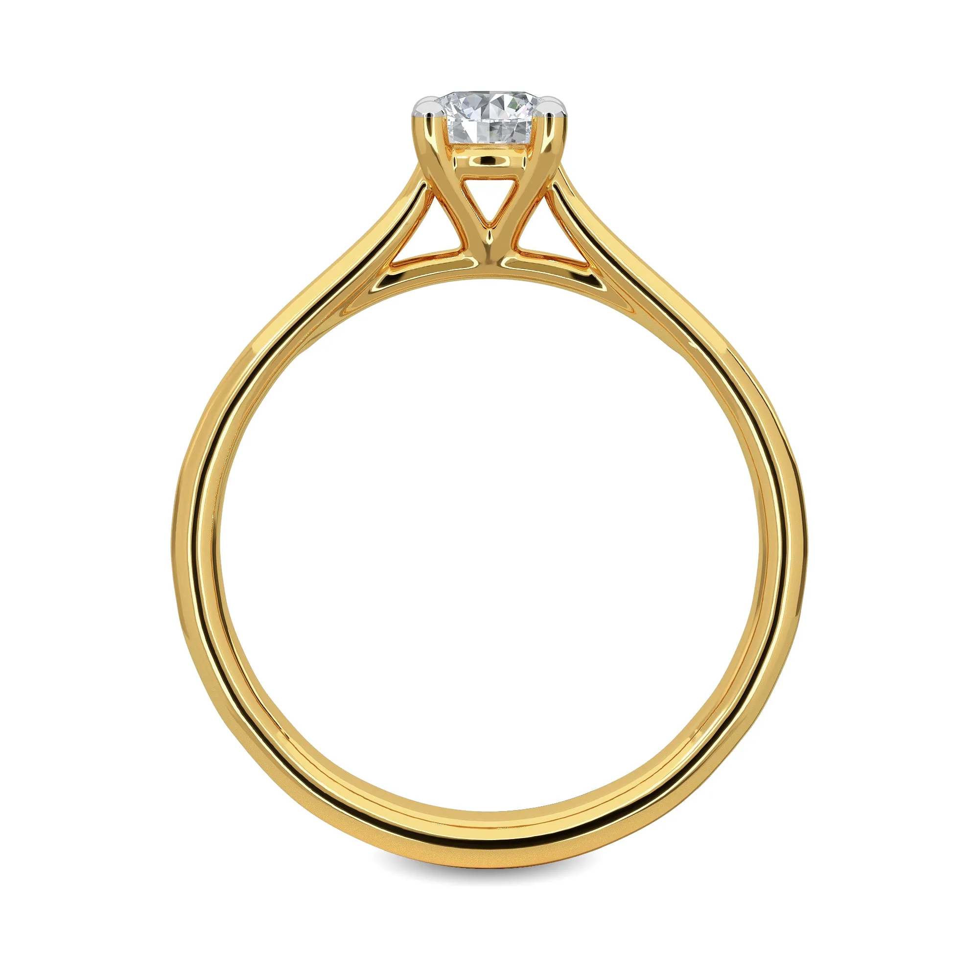 0.33 CT Lunara Solitaire Ring