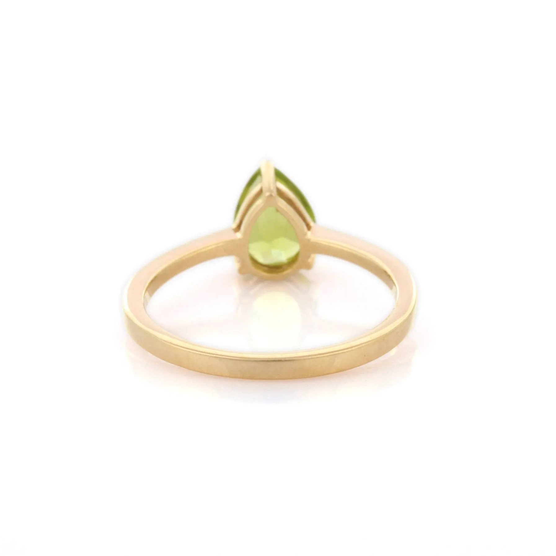 14K Yellow Gold Peridot Ring