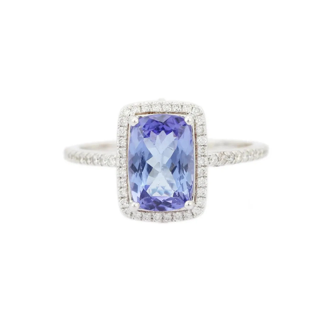 18K White Gold Tanzanite Ring