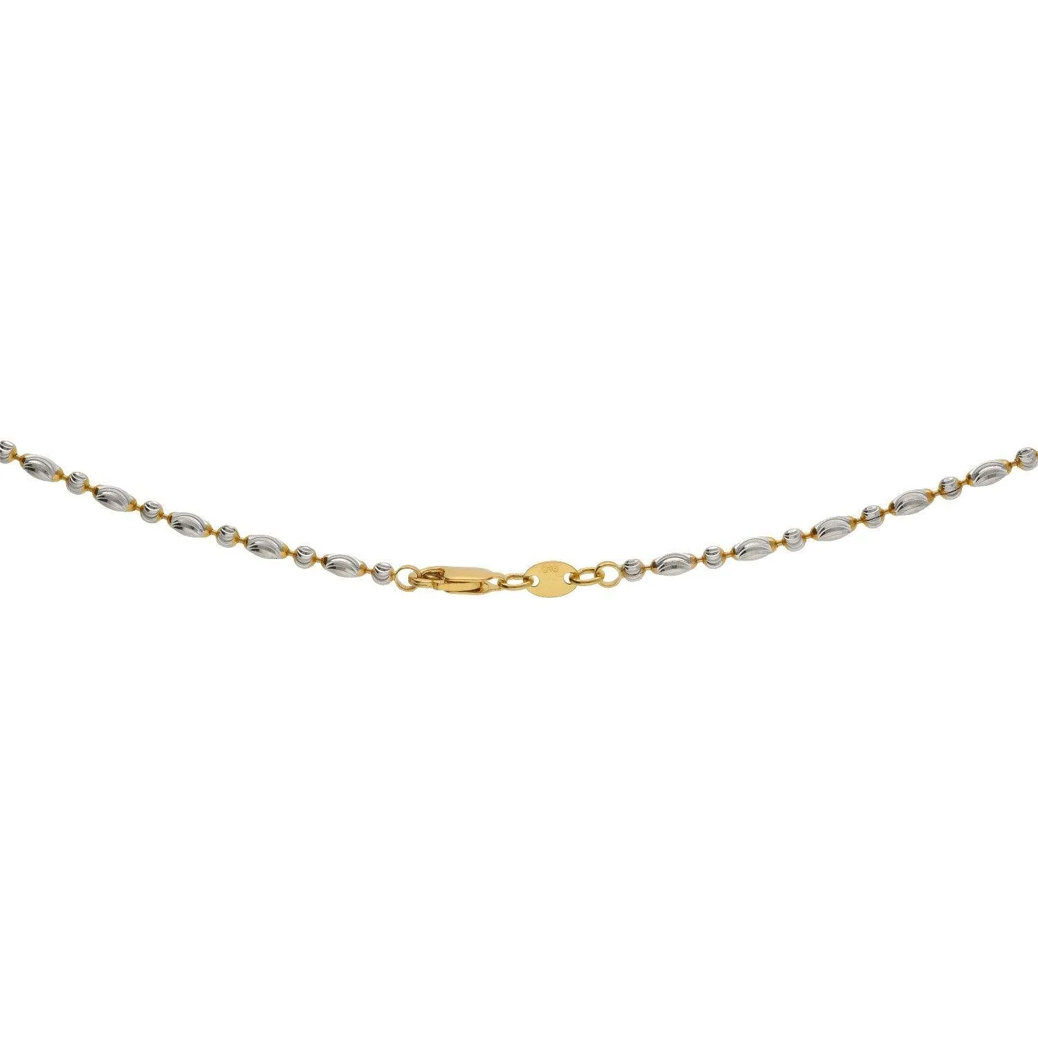 22K Gold Fancy Chain, Length 18 inches