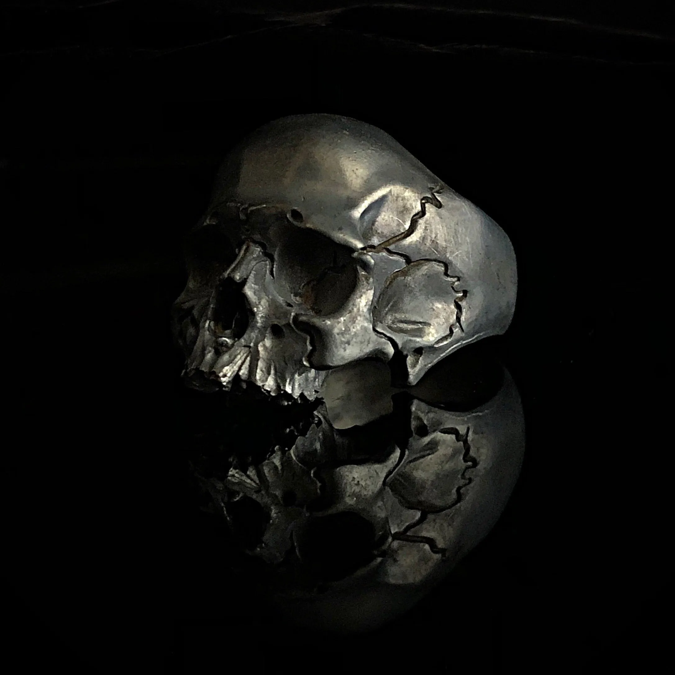 925 Decay Skull Ring