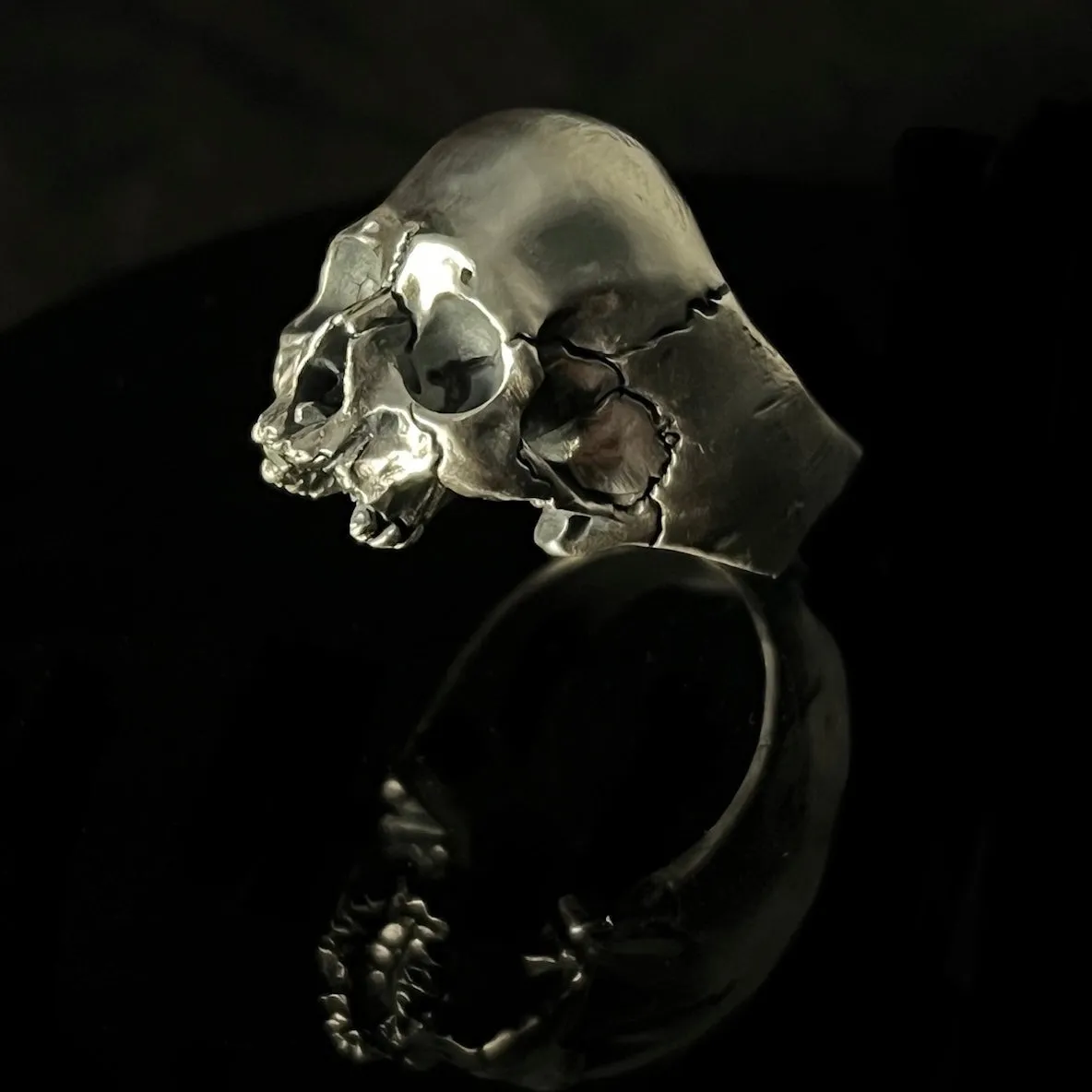 925 Decay Skull Ring