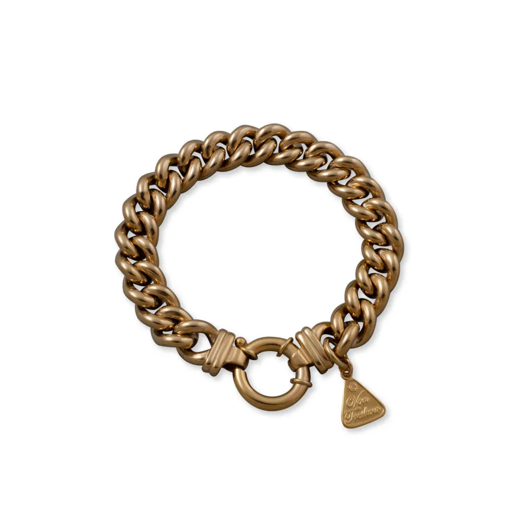 A Von Treskow Yellow Gold Small Mama Bracelet