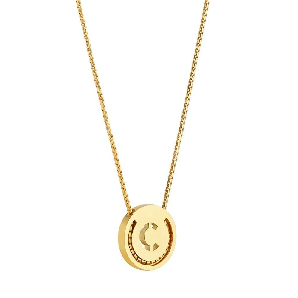 ABC's - C 18K Gold Plated Necklace