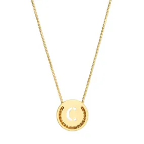 ABC's - C 18K Gold Plated Necklace