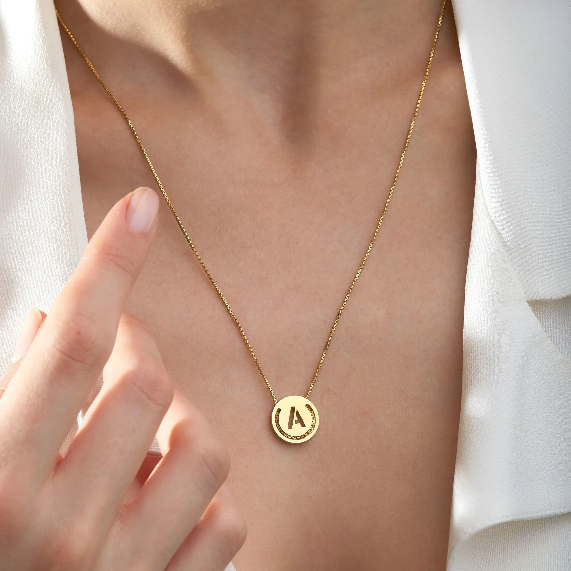 ABC's - C 18K Gold Plated Necklace