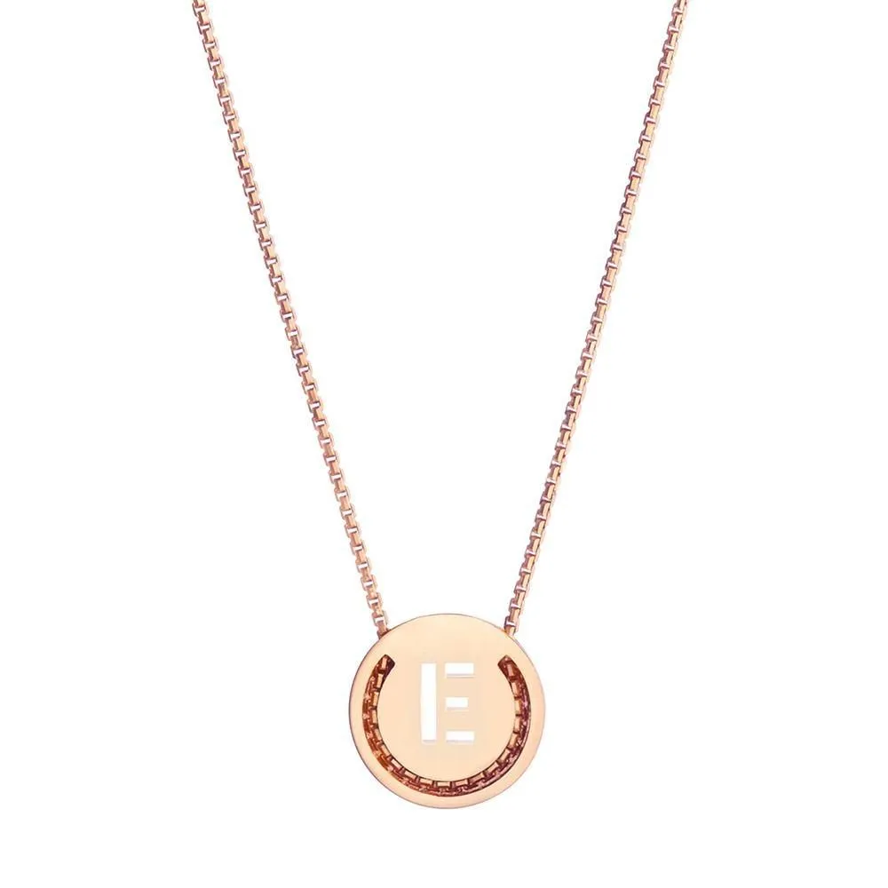 ABC's - E 18K Gold Plated Necklace