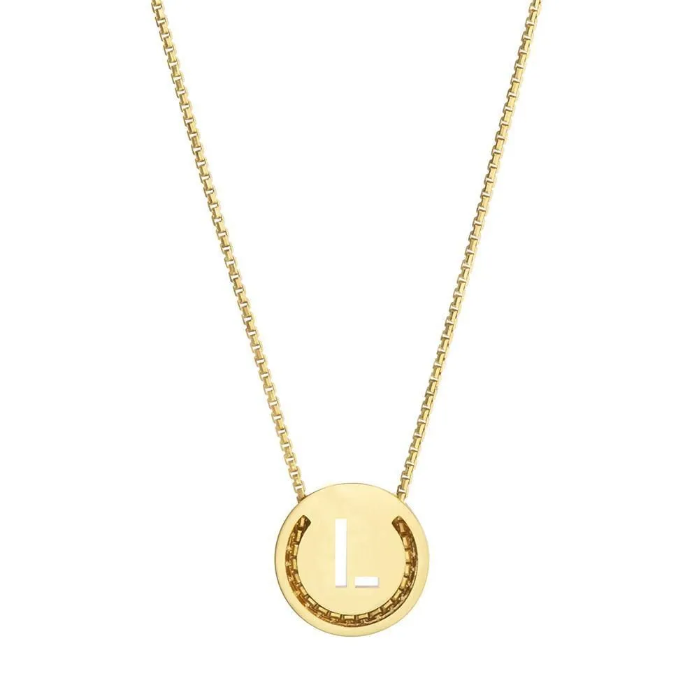 ABC's - L 18K Gold Plated Necklace