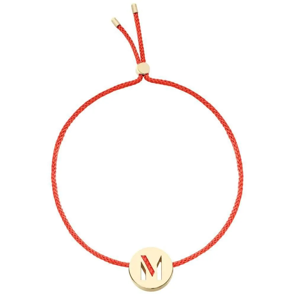 ABC's - M 18K Gold Plated Bracelet