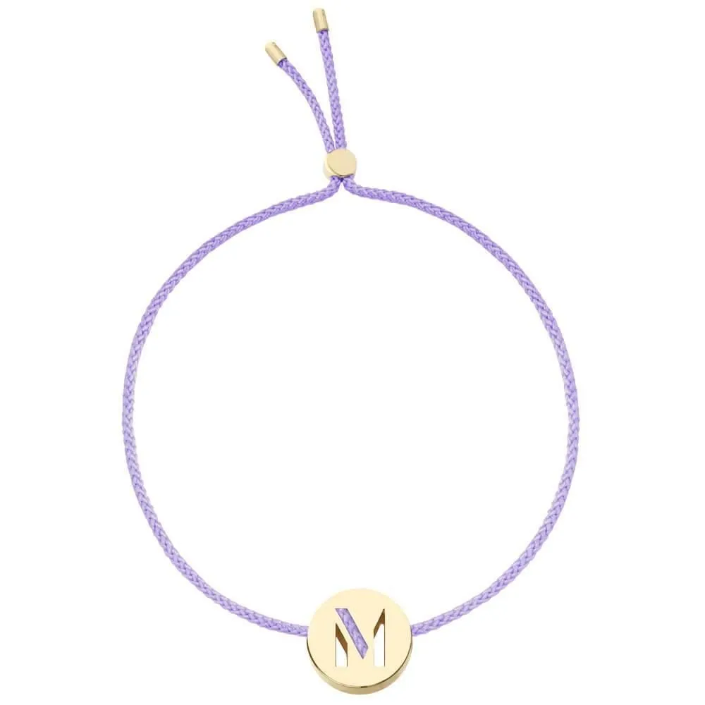 ABC's - M 18K Gold Plated Bracelet