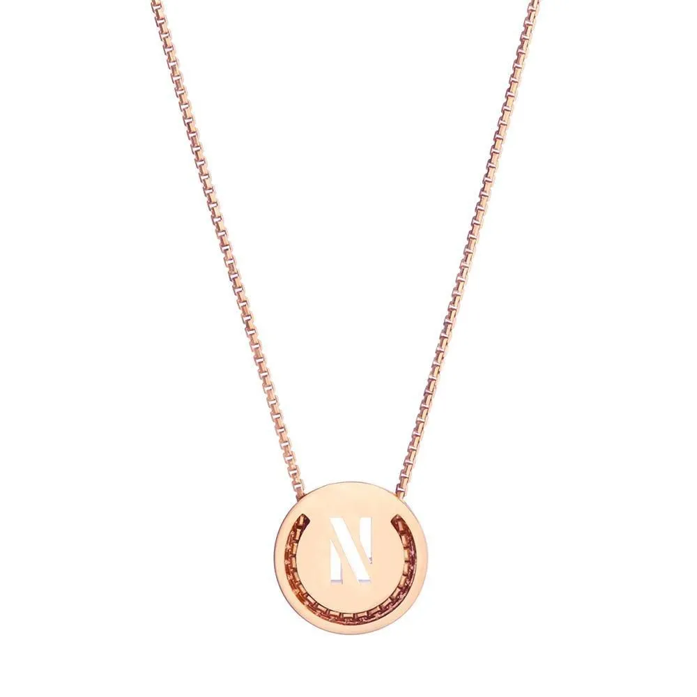 ABC's - N 18K Gold Plated Necklace