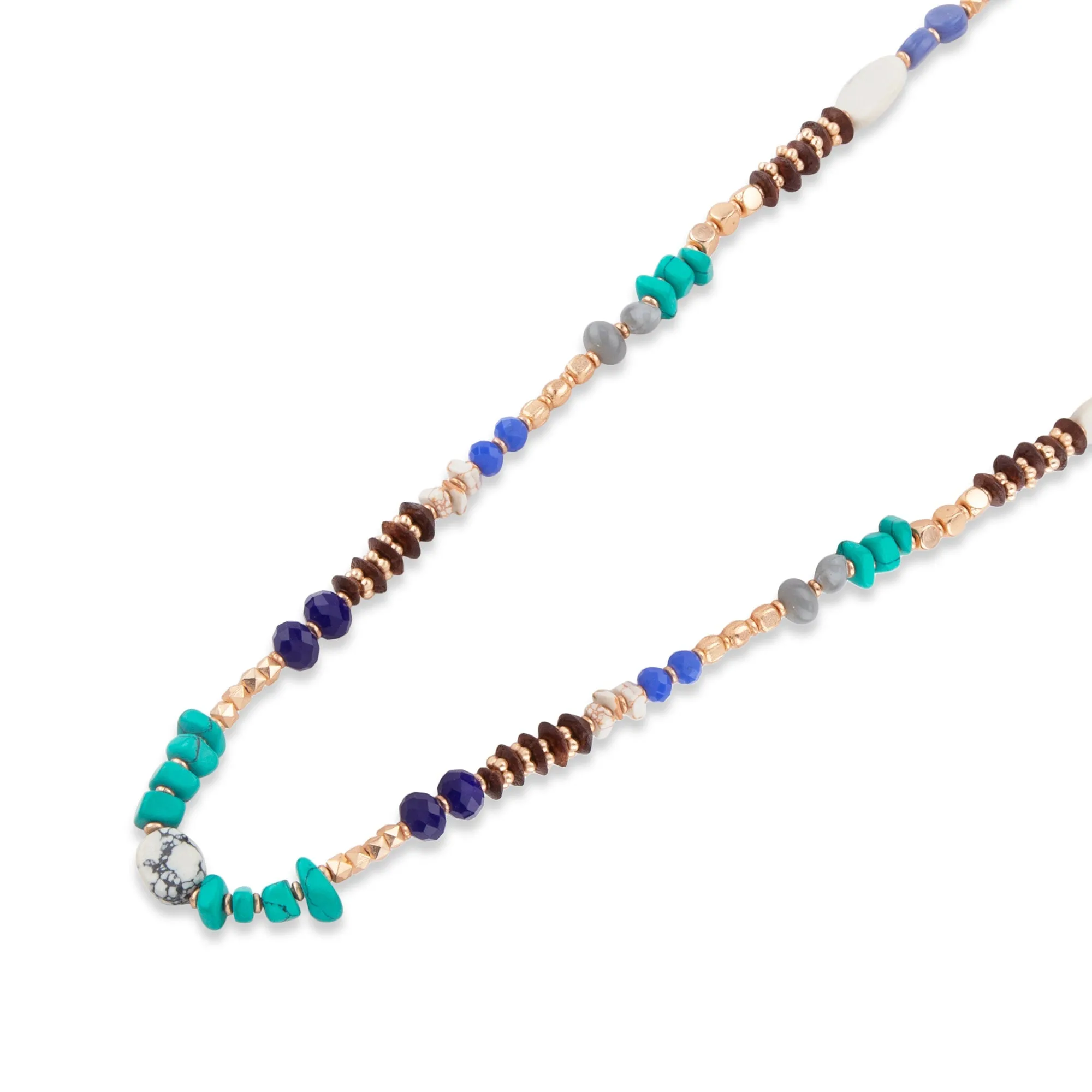 Accessorize London Women's Long Mixed Stones Necklace