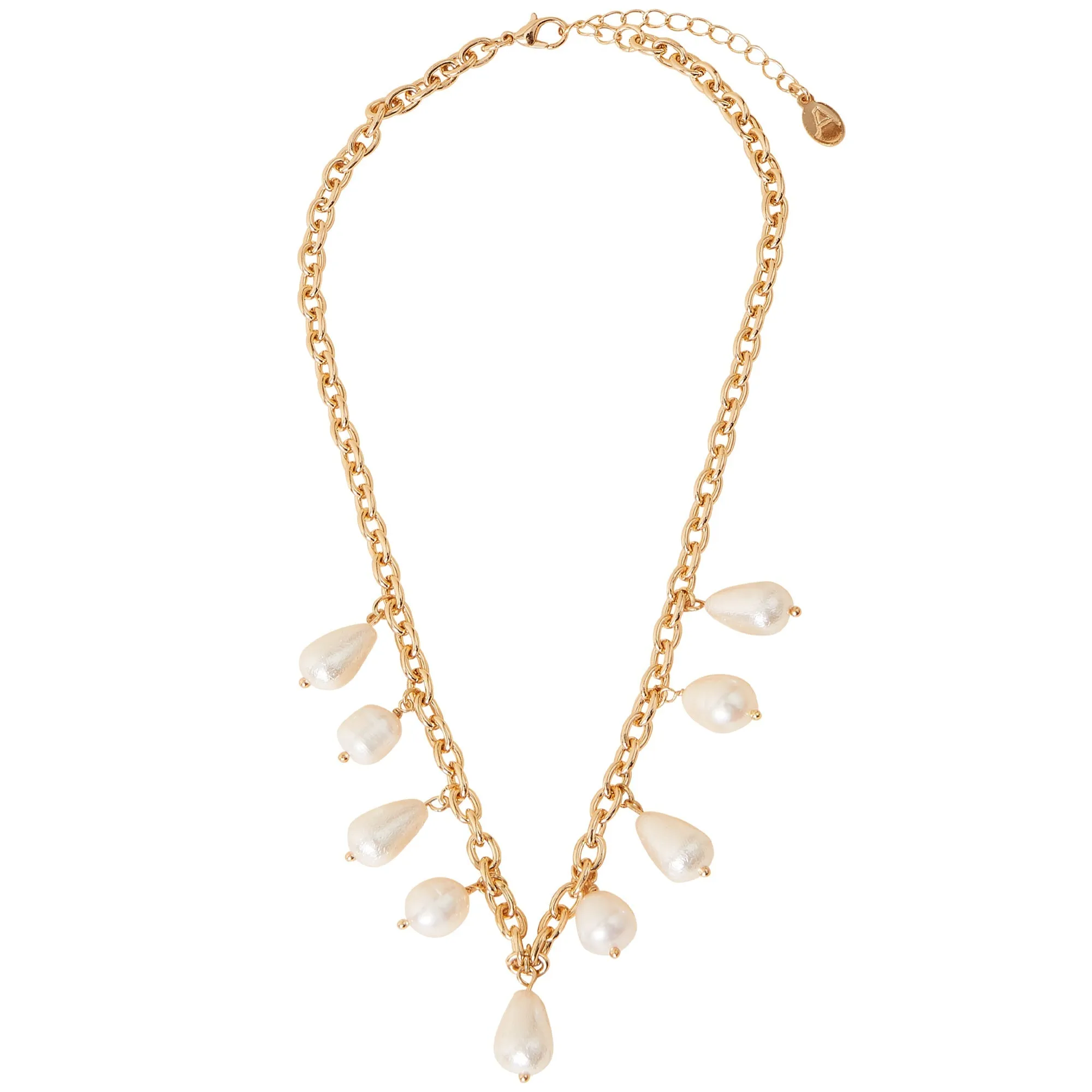 Accessorize London Women's Multi Pearl Drop Necklace