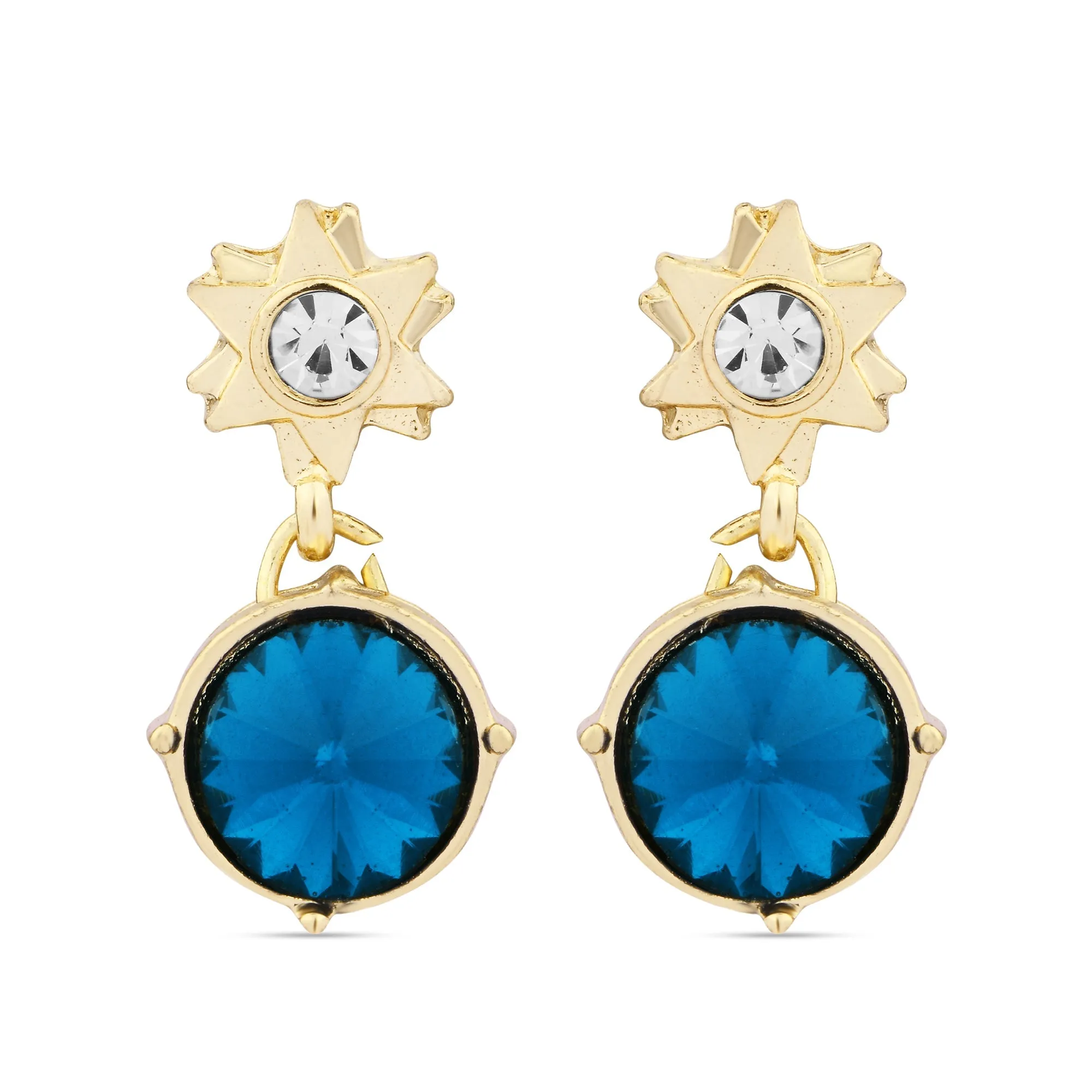 Accessorize London Women's Star Gem Drop Earring