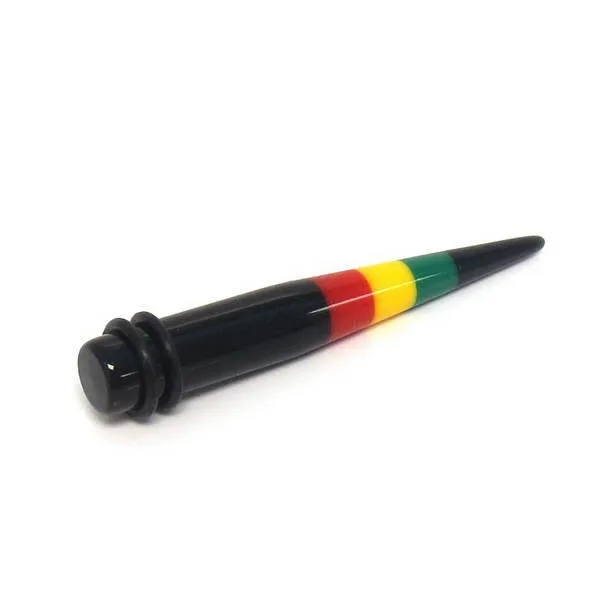 Acrylic Rasta Ear Stretchers