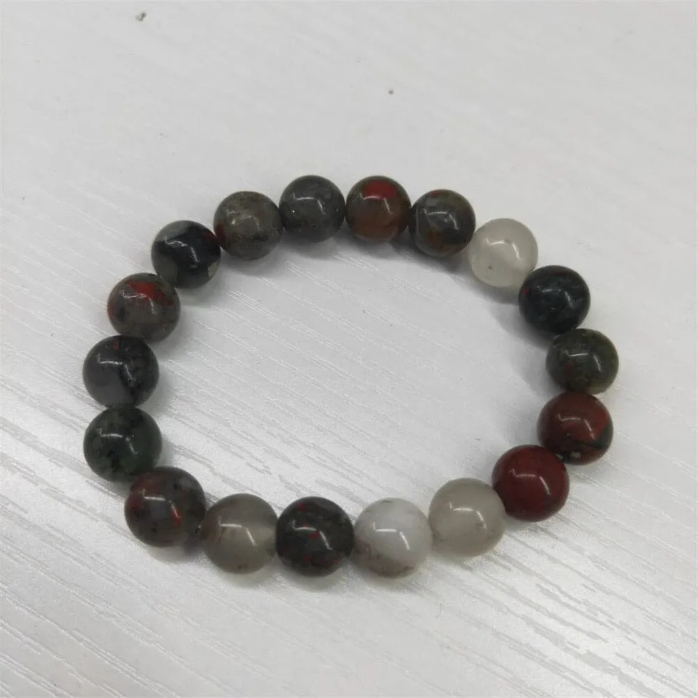 African Bloodstone Mala Bracelet