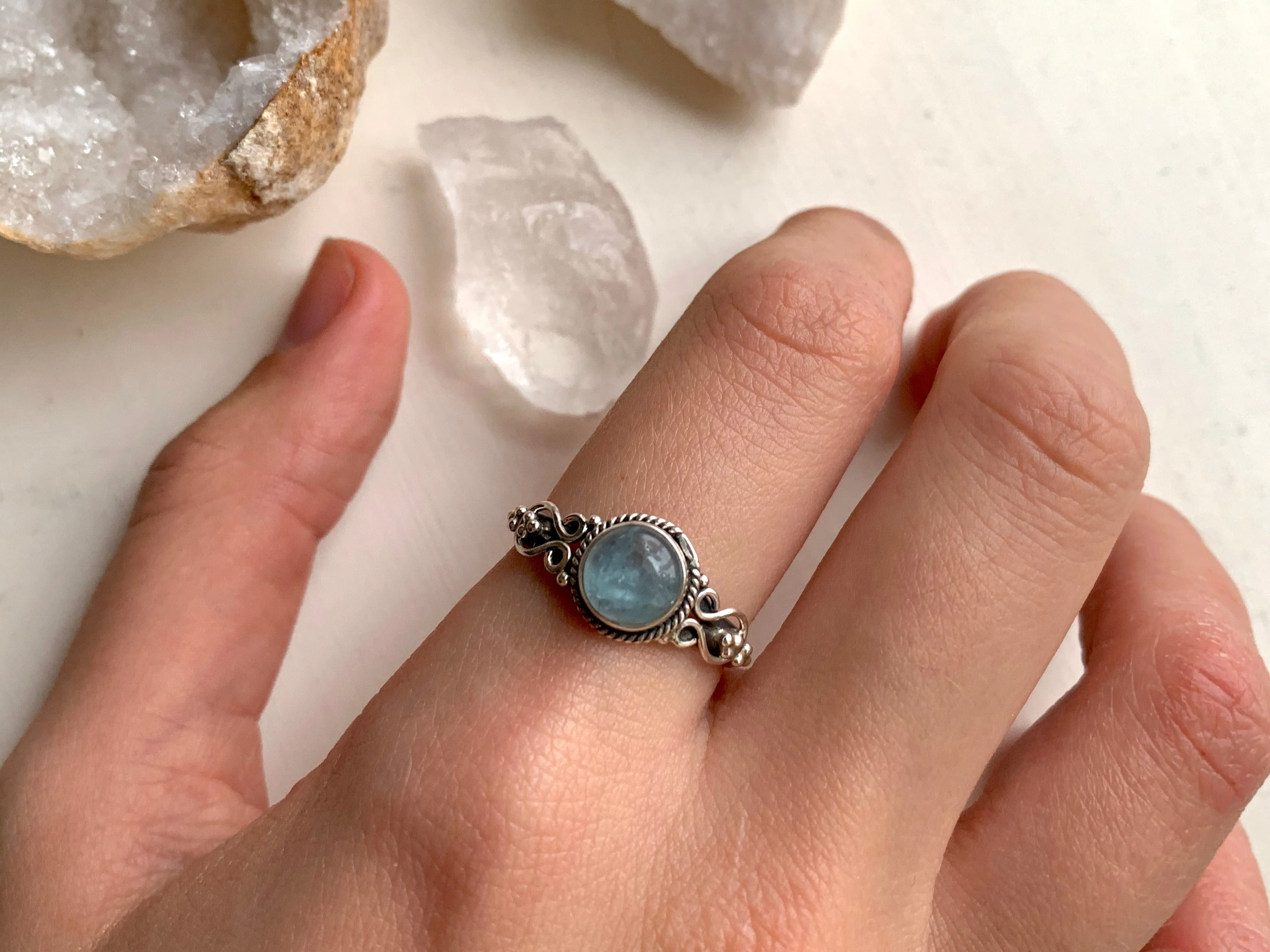 Aquamarine Alta Ring