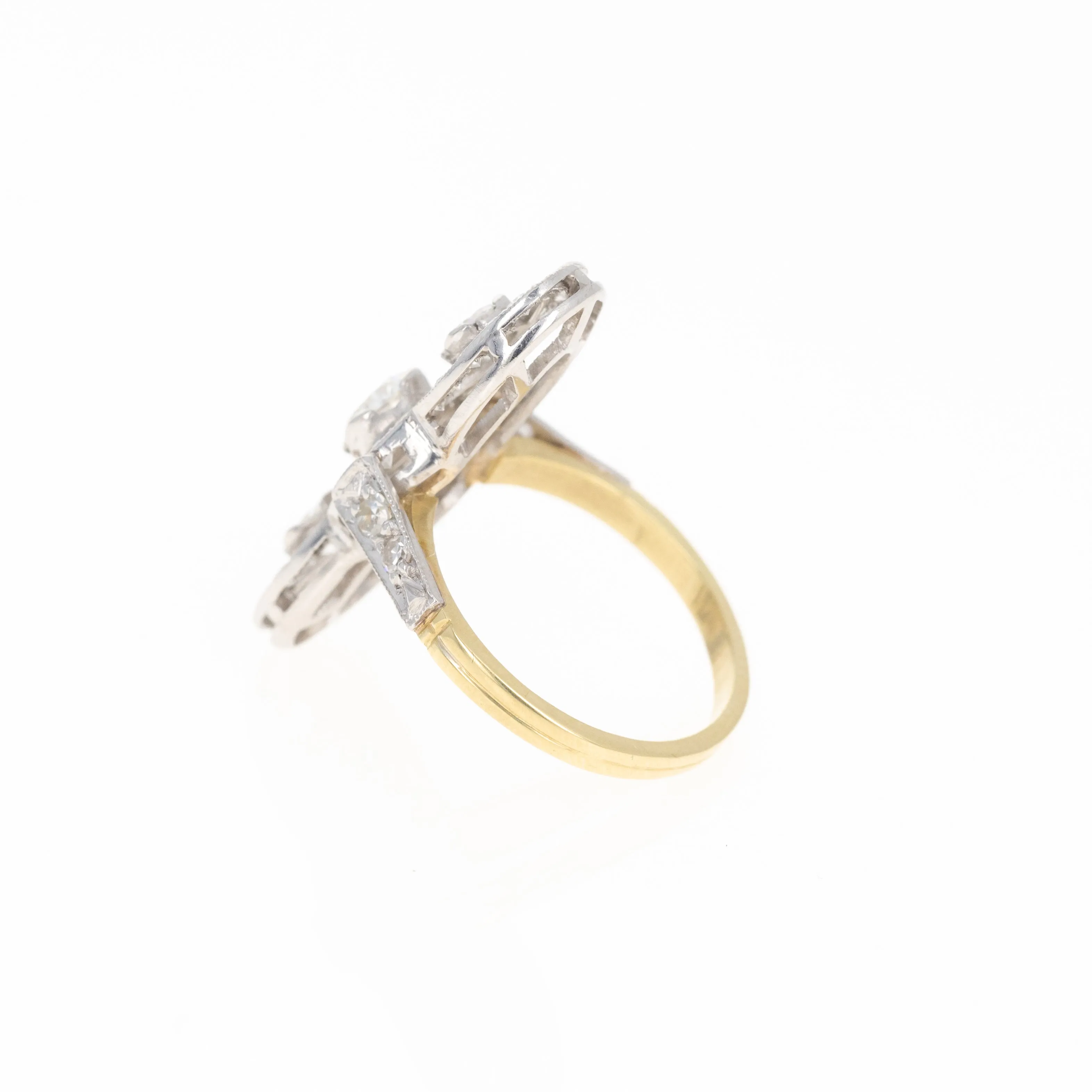 Art Deco 1.75 Carat Old European Diamond Ring