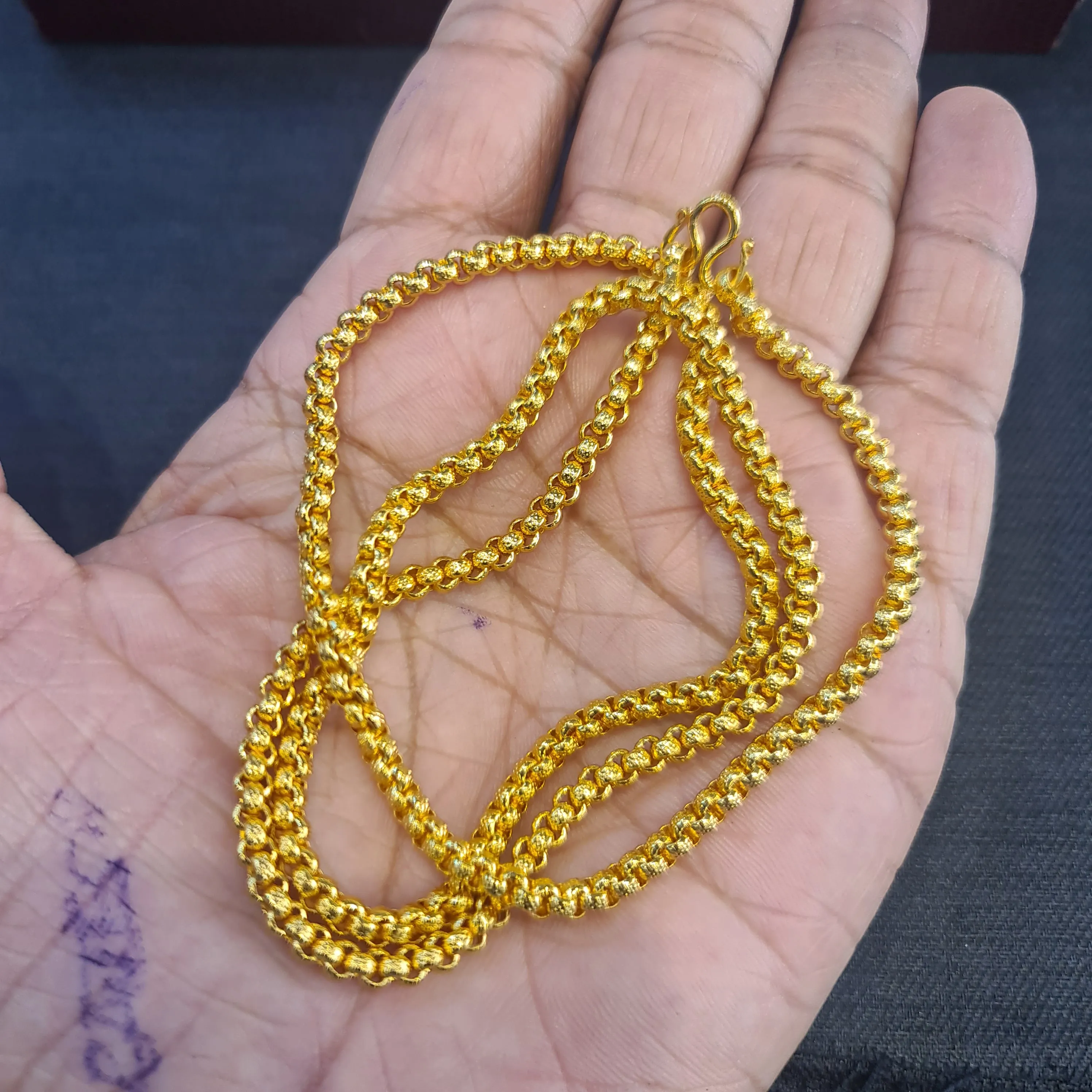 Asp Fashion Jewellery One Gram Gold Plated Chain