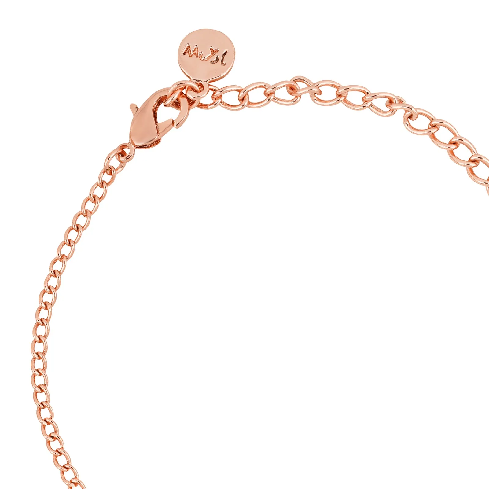 Astral Rhinestone Rose Gold Bracelet Charm