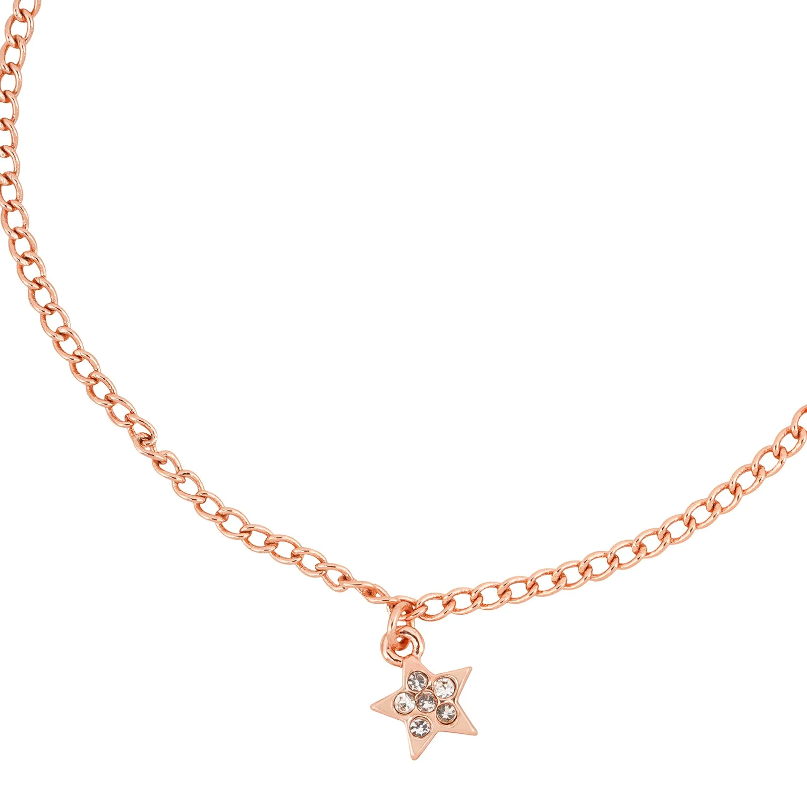 Astral Rhinestone Rose Gold Bracelet Charm