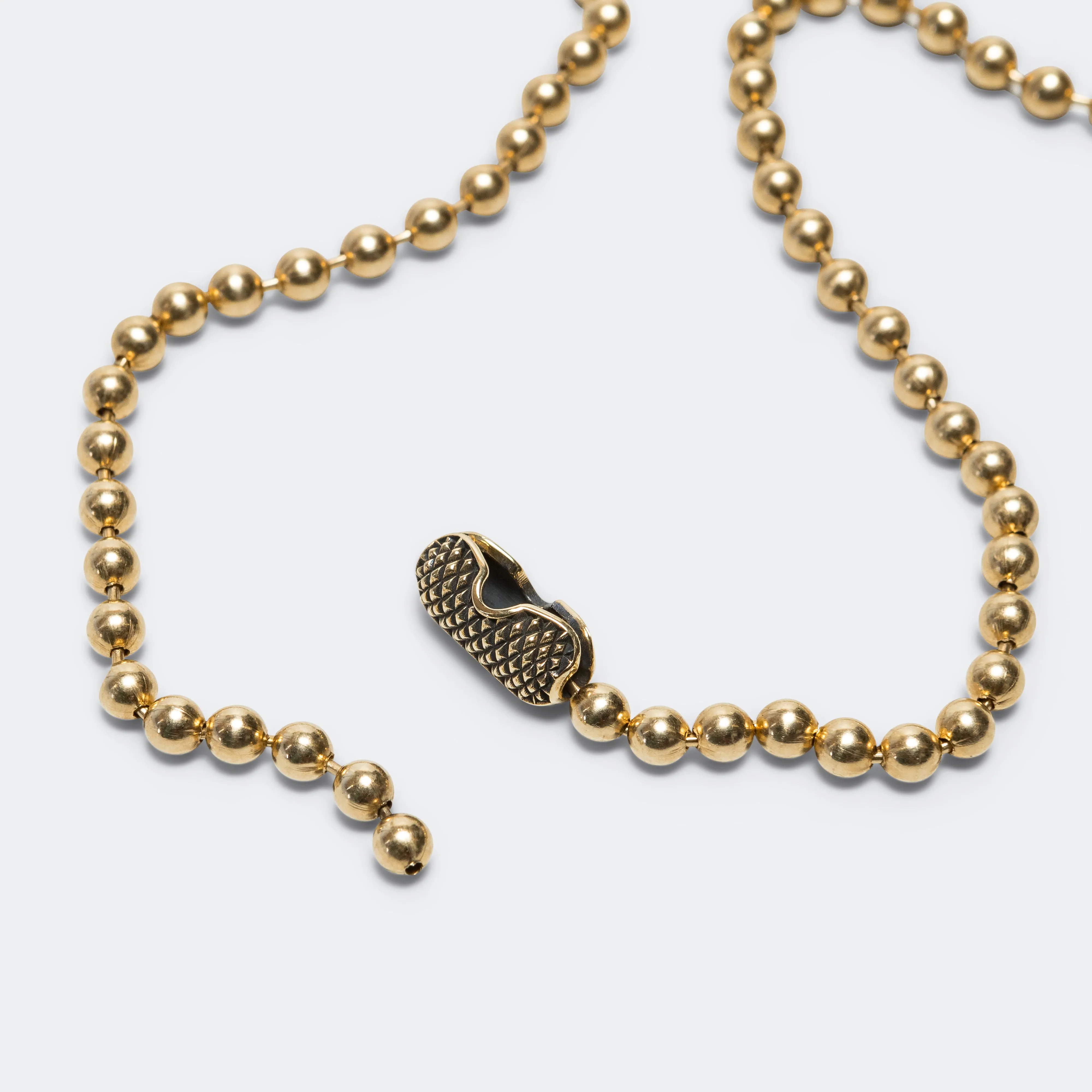 Ball Chain Necklace Goosebumps - A - 18K Gold