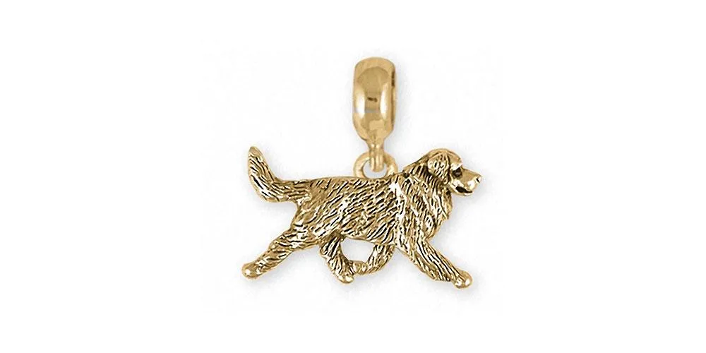 Bernese Mountain Dog Charm Slide Jewelry 14k Gold Handmade Dog Charm Slide BMD32X-PNSG