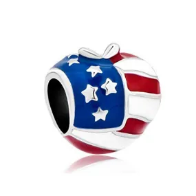 Big Apple USA Flag Charm