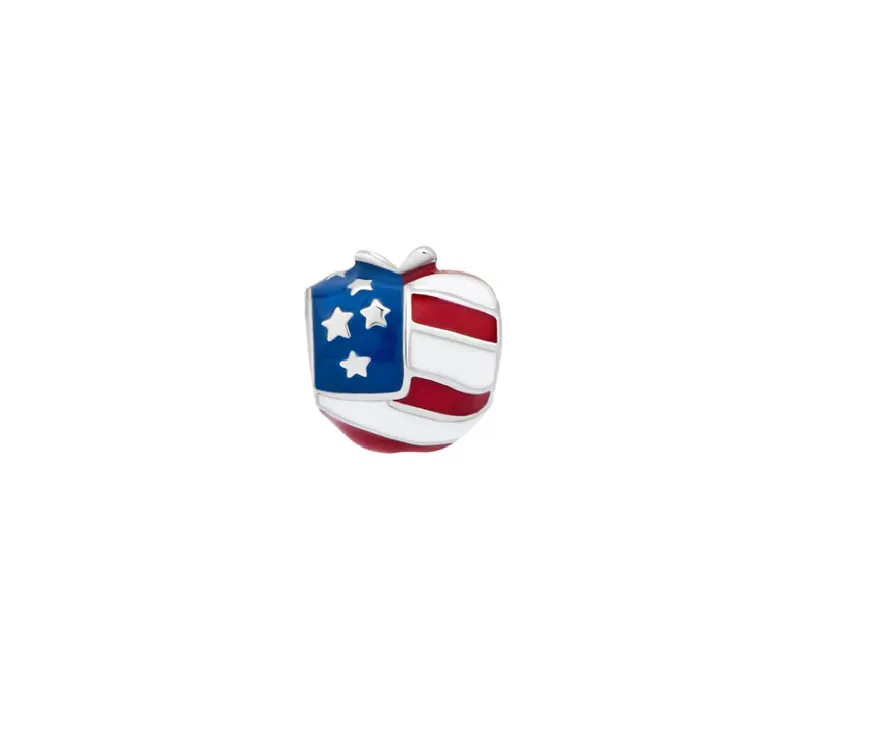 Big Apple USA Flag Charm