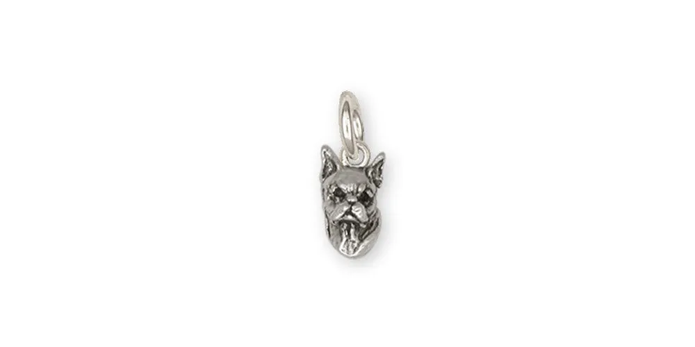 Boxer Charm Jewelry Sterling Silver Handmade Dog Charm BX2-C