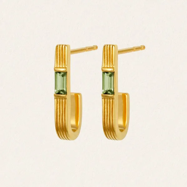 Cala Peridot Earrings - Gold