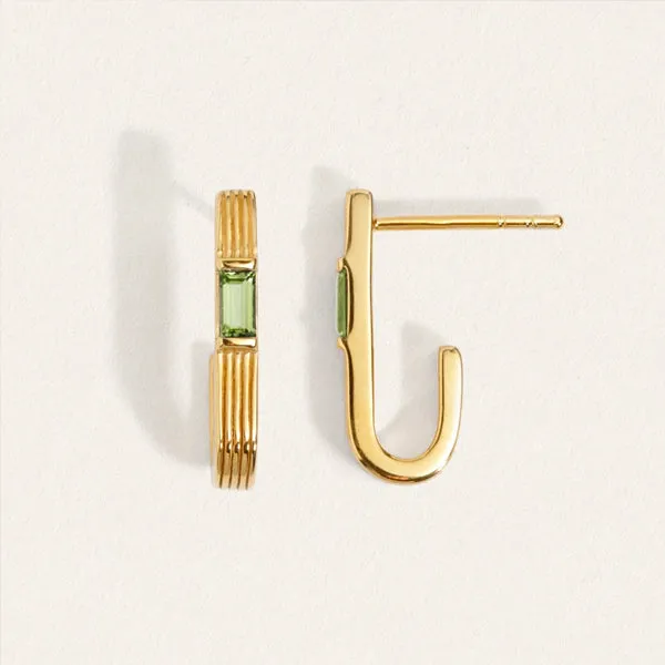 Cala Peridot Earrings - Gold