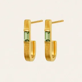 Cala Peridot Earrings - Gold