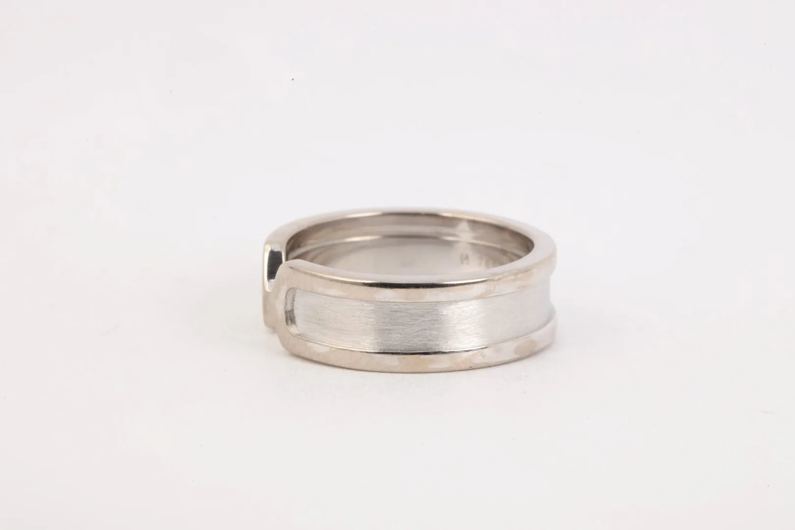 Cartier 18k White Gold C de Cartier Ring Size 53 (7.64g.)