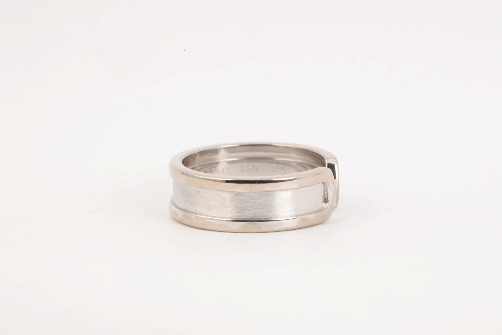 Cartier 18k White Gold C de Cartier Ring Size 53 (7.64g.)