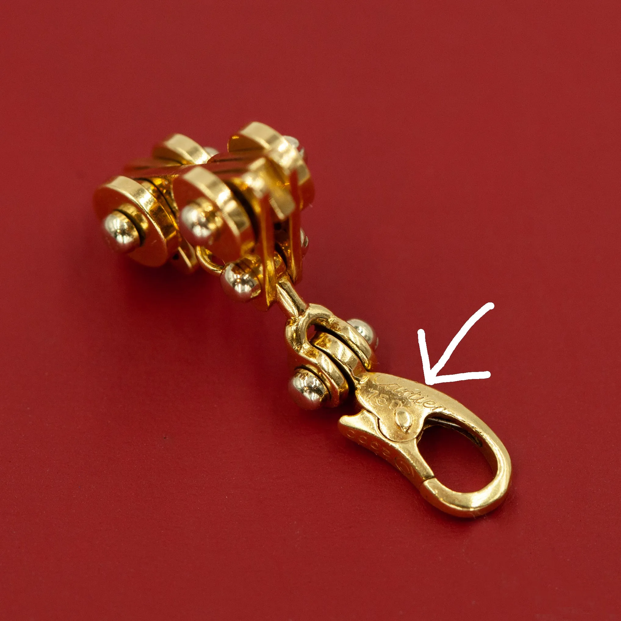 Cartier 18kt "E-Race Car" Charm Pendant