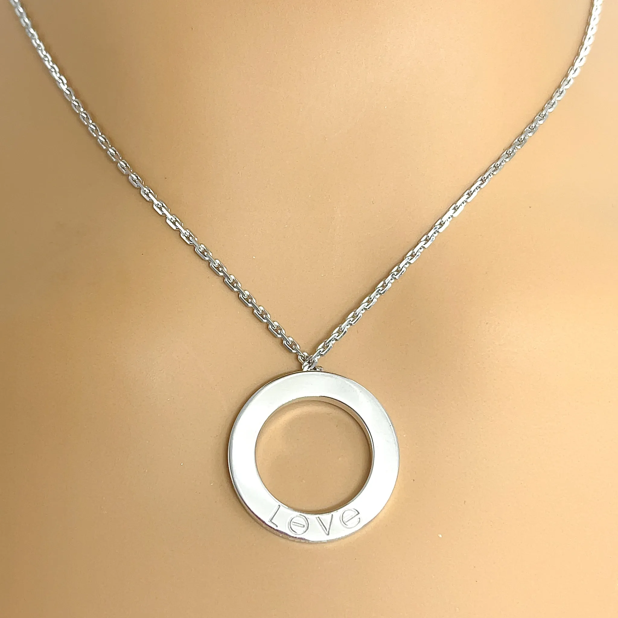 Cartier Love Necklace - 18k White Gold