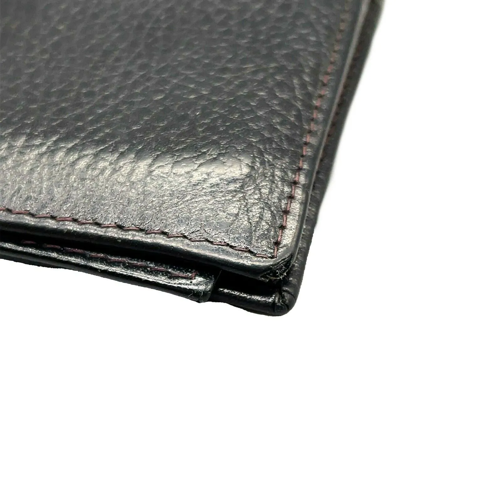 CARTIER - Must de Cartier Wallet - VTG Black Bifold Banknote/Credit Card Holder