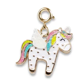 Charm It! Gold Flying Unicorn Charm