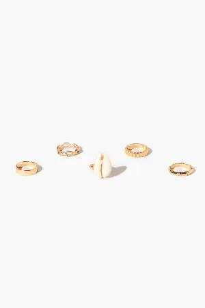 Cowrie Shell Ring Set