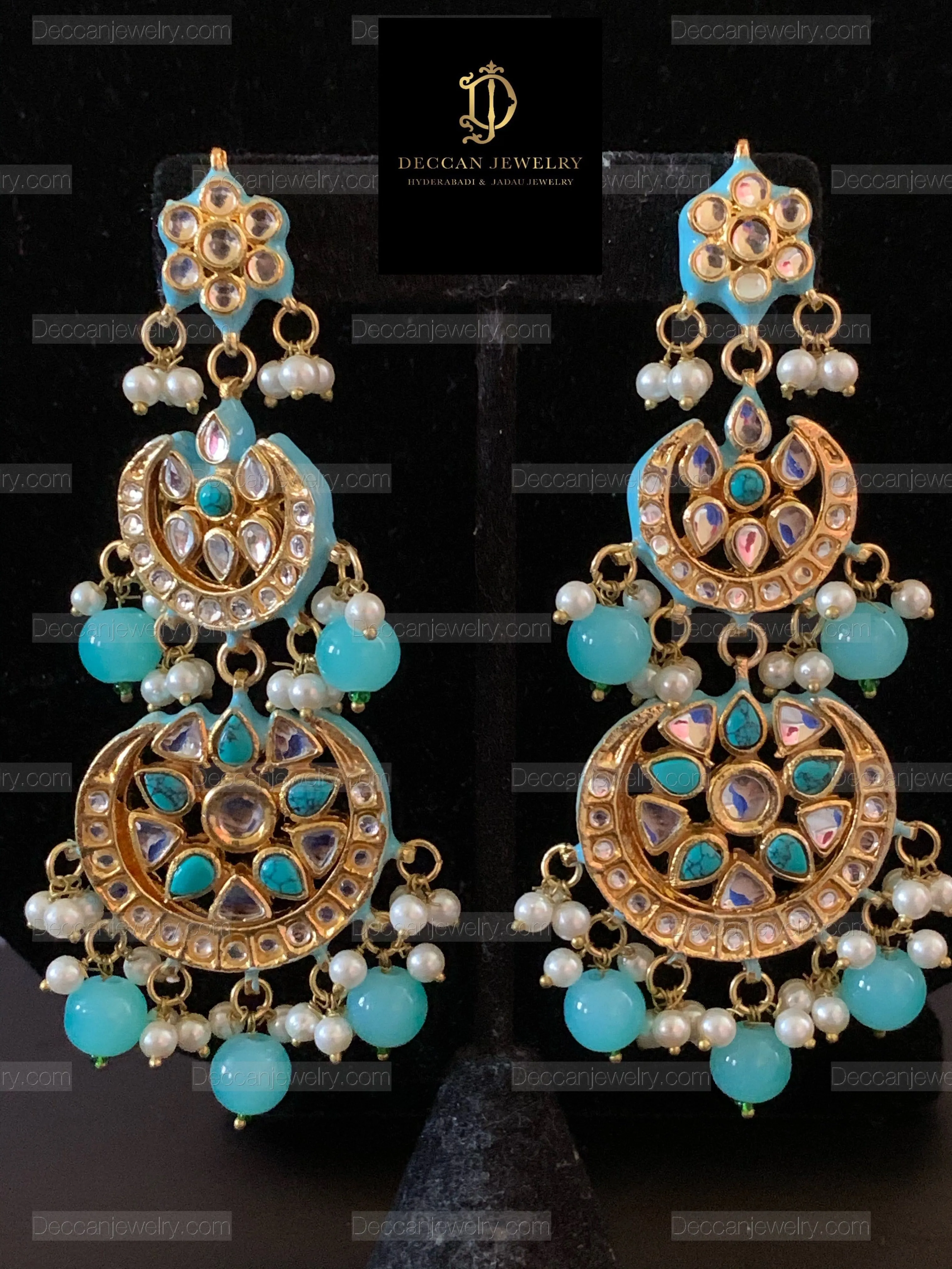 DER142 Irina turquoise earrings ( SHIPS IN 2 WEEKS )