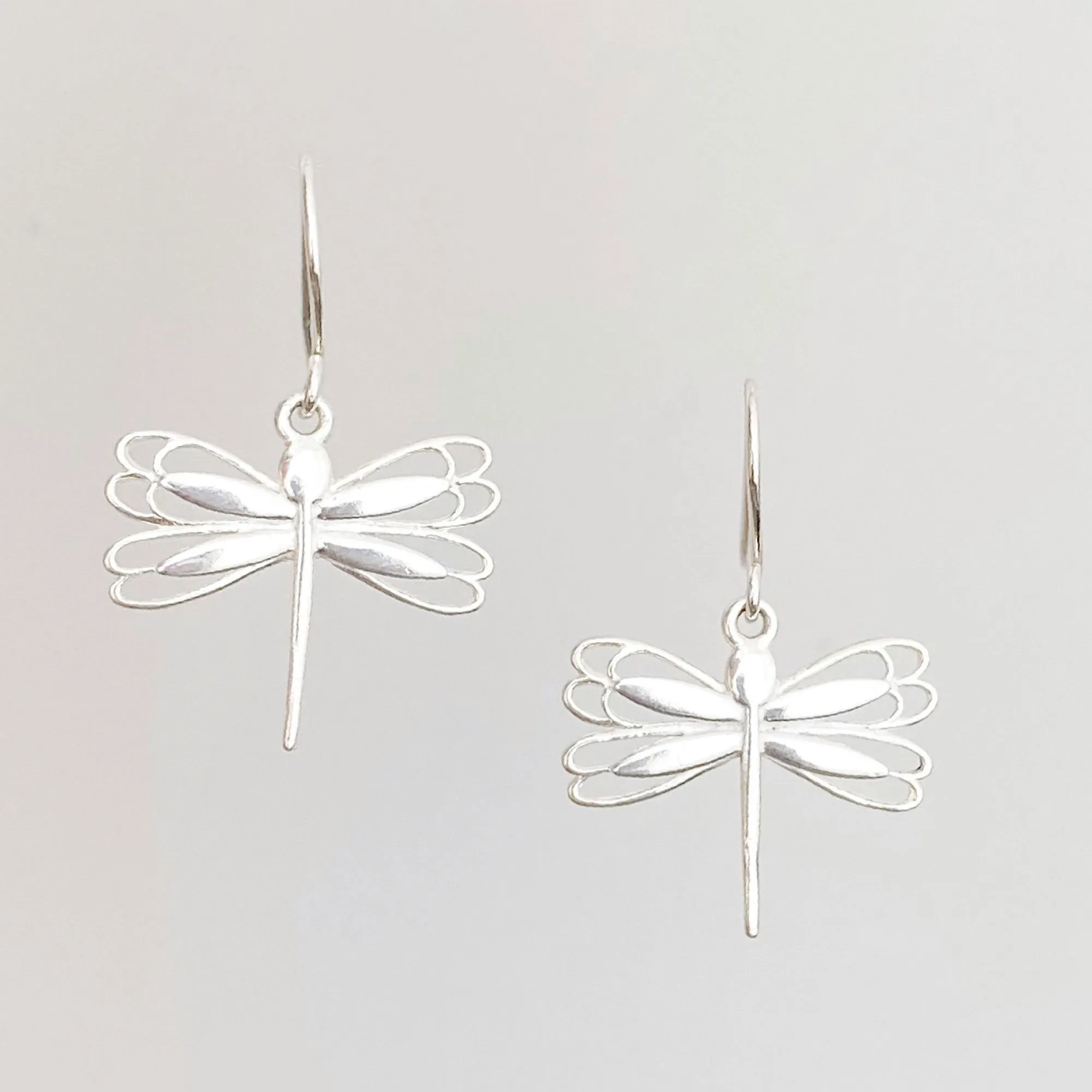 DRAGONFLY vintage sterling silver earrings