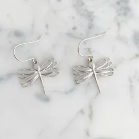 DRAGONFLY vintage sterling silver earrings