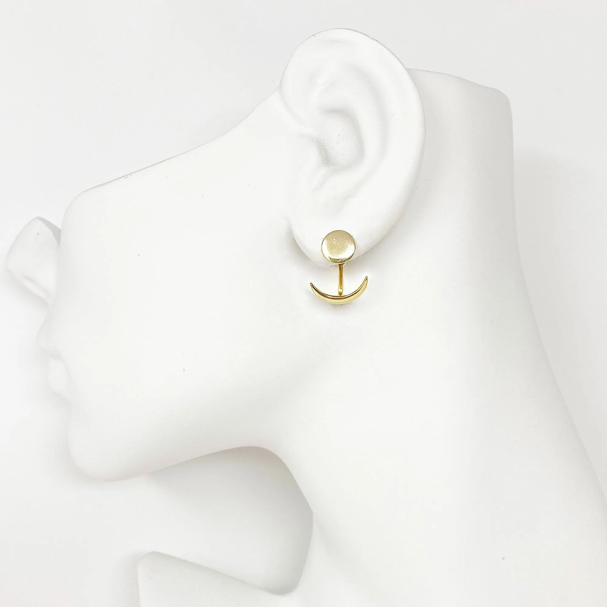 ELIZA 14kt gold plated jacket studs