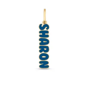 Enamel Custom Name Charm