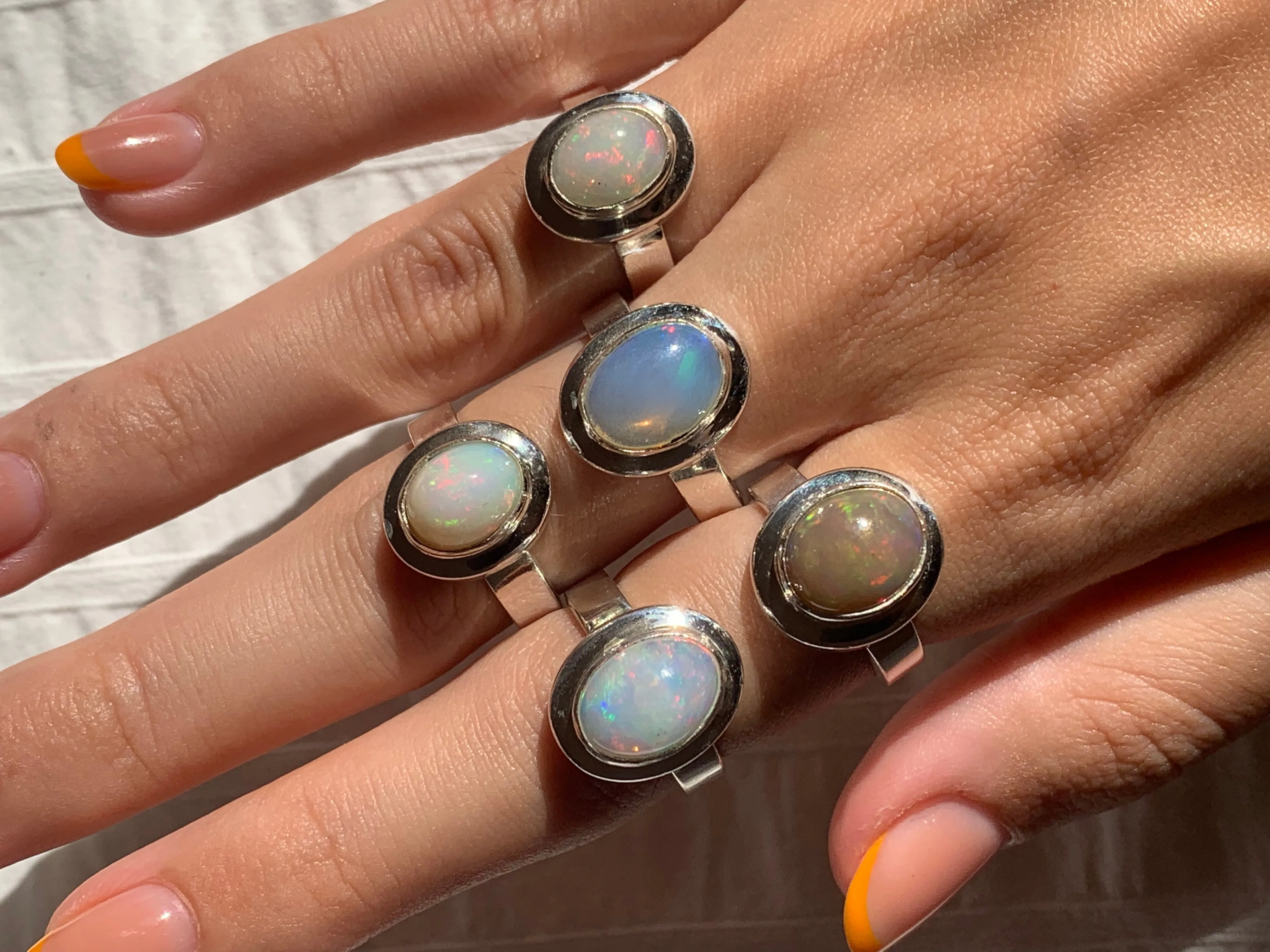 Ethiopian Welo Opal Ansley Ring - Medium Oval