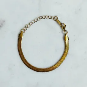 Everly Thick Herringbone Bracelet