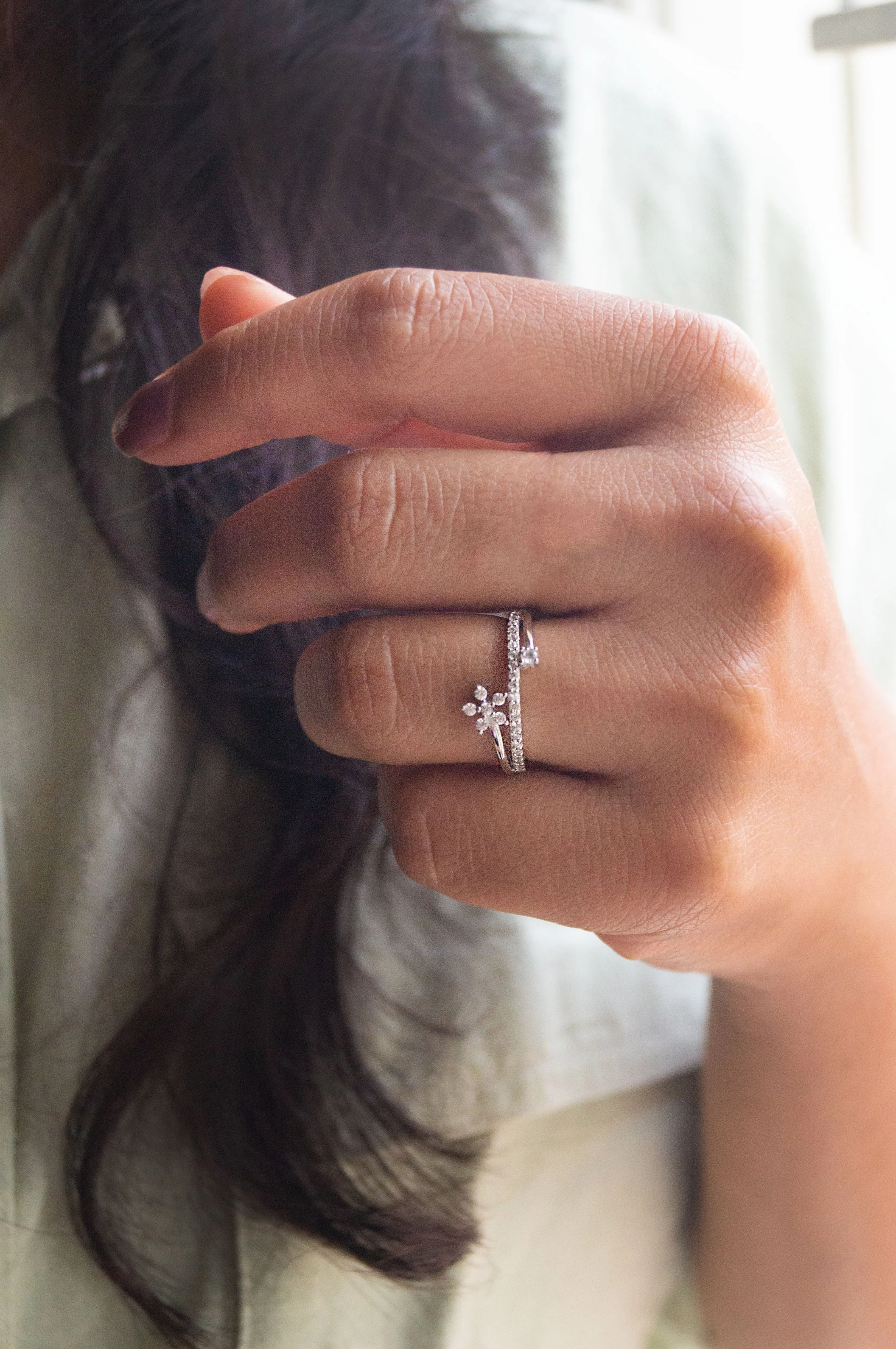 Floral Bloom Sterling Silver Ring